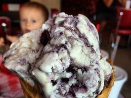 EAT IT: Blueberry Waffle Cone Ice Cream….