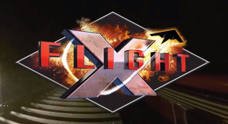 POV VIDEO: Night ride on X-Flight roller coaster at Six Flags Great America