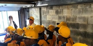 LLWS: Jackie Robinson West All-Stars getting ready to walk out of the tunnel for the Opening Ceremony.