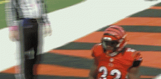 WATCH: Bengals’ Jeremy Hill does the Ickey Shuffle