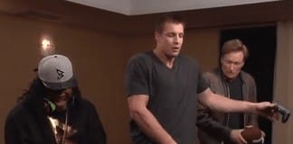 Marshawn Lynch and Gronk play Mortal Kombat on Conan