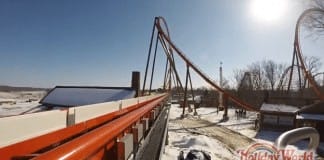 Watch the first test launch of the new wing coaster THUNDERBIRD at Holiday World