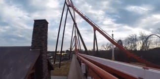 Thunderbird POV: First ride on launched wing coaster at Holiday World