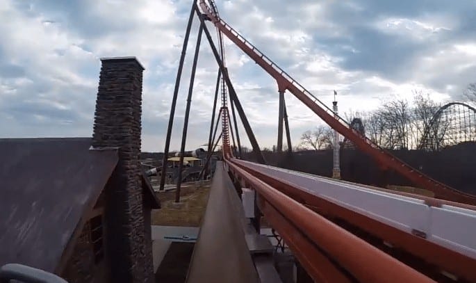 Thunderbird POV: First ride on launched wing coaster at Holiday World