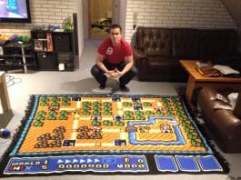 Super Mario Bros. 3 blanket is SIX YEARS in the making