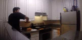 Exploding ketchup prank leaves man screaming