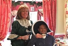 Learned my etiquette at High Tea With Gerry in downtown Long Grove