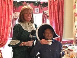 Learned my etiquette  at High Tea With Gerry in downtown Long Grove