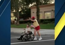 A Forrest Gump impersonator is running around a California city
