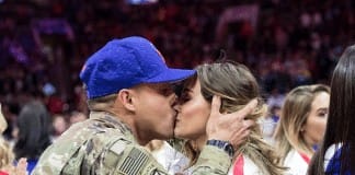 Soldier comes home, surprises Philadelphia 76ers dancer girlfriend