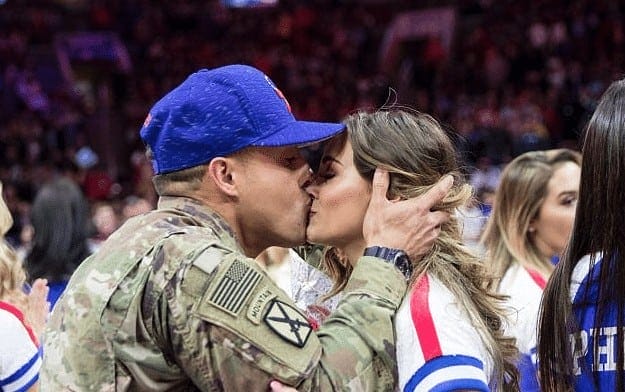 Soldier comes home, surprises Philadelphia 76ers dancer girlfriend