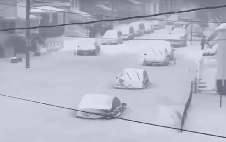 WATCH: Cars frozen in floodwaters after East Coast snow storm WATCH: Cars frozen in floodwaters after East Coast snow storm