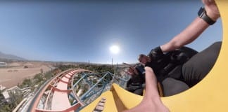 GoPro Fusion roller coaster video looks SUPER TRIPPY