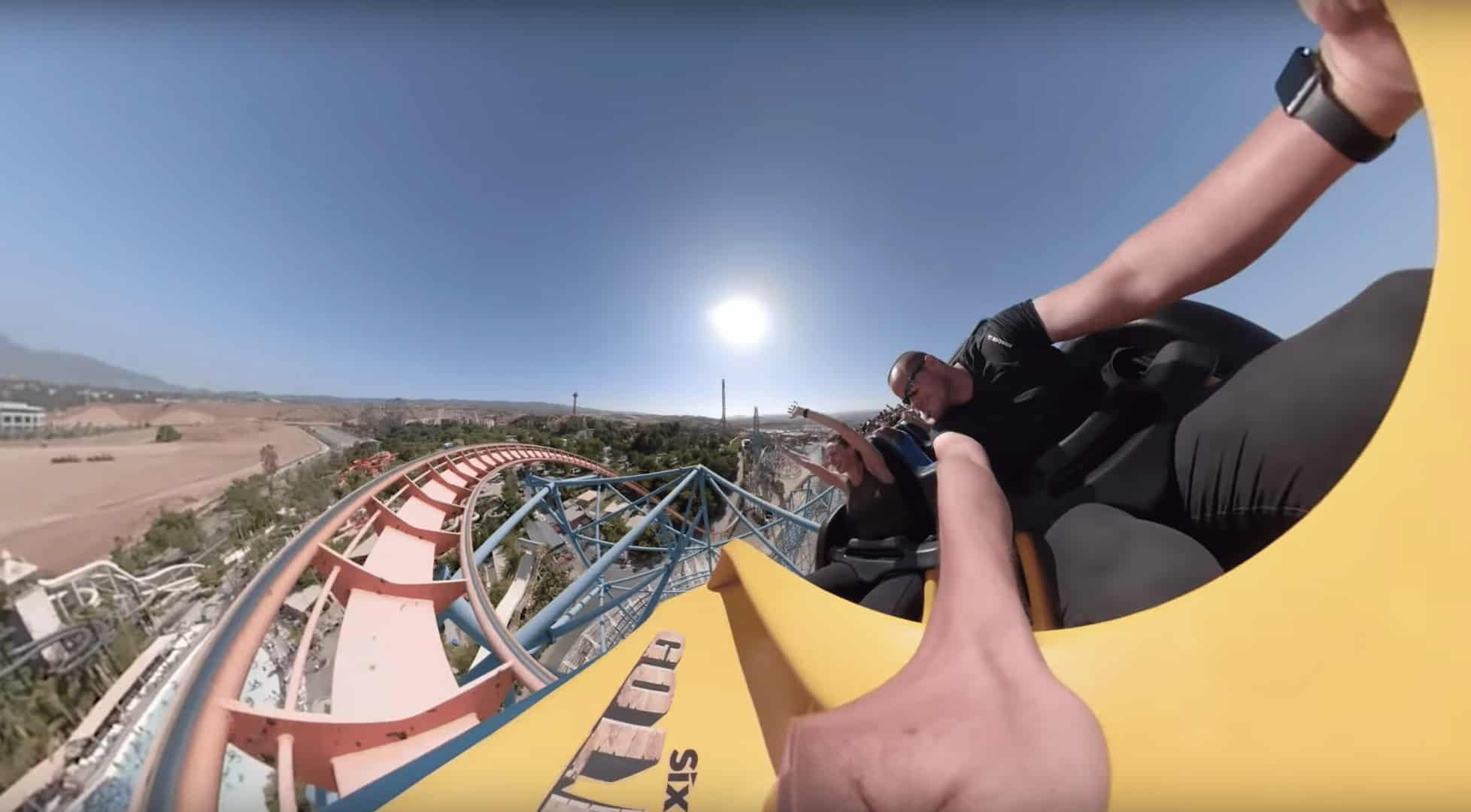 GoPro Fusion roller coaster video looks SUPER TRIPPY