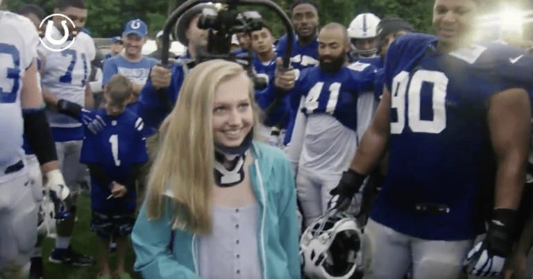 Indianapolis Colts honor school shooting survivor Ella Whistler at training camp