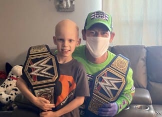 John Cena visits home of 7 year-old battling life threatening illness John Cena visits boy battling terminal illness