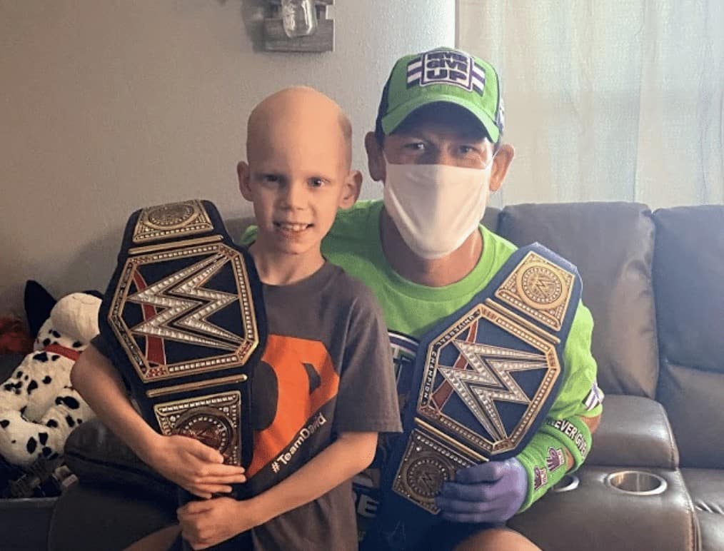 John Cena visits boy battling terminal illness