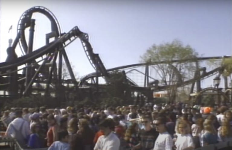 BATMAN: THE RIDE opened 28 years ago today at Six Flags Great America