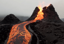 Watch these incredible volcano drone videos from Iceland