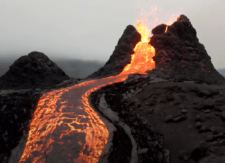 Watch these incredible volcano drone videos from Iceland