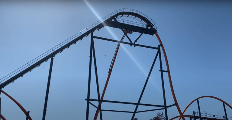 Here’s another update on the Jersey Devil roller coaster construction at Six Flags Great Adventure Here’s another update on the Jersey Devil roller coaster construction at Six Flags Great Adventure