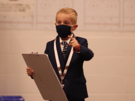 6 year-old Coach Cal gives rousing pregame speech to hockey team Coach Cal gives rousing pregame speech